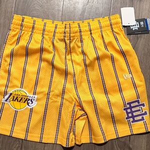 Mitchell & Ness Yellow Mesh Athletic Shorts - never opened